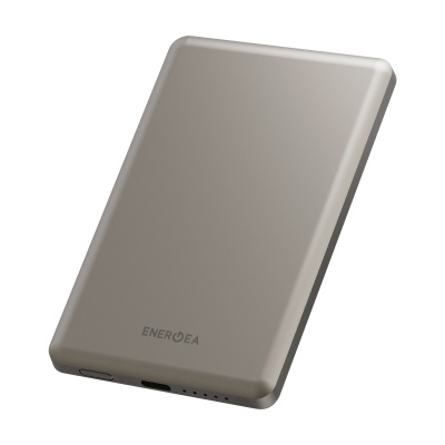 ENERGEA AluPac Air MagSafe powerbanka 5000 mAh, Natural Titanium