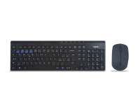 Rapoo 8100M Wireless Multi-Mode Optical Mouse and Keyboard Set Black CZ/SK