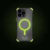 SKINARMA Saido Mag-Charge Niteglow Edition ochranný kryt na iPhone 16 Pro, Lime Green