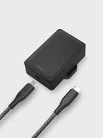 Uniq Versa Slim Kit USB-C PD 18W síťová nabíječka s USB-C kabelem černá