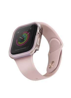 Uniq Valencia pouzdro pro Apple Watch 44mm Blush Gold růžové