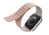 UNIQ Revix Reversible Magnetic řemínek pro Apple Watch 41/40/38MM růžový/béžový