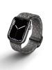 UNIQ Aspen Designer Edition Braided řemínek pro Apple Watch 45/44/42mm šedý