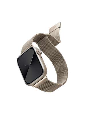 UNIQ DANTE APPLE WATCH MESH STEEL STRAP 45/44/42 MM - STARLIGHT (STARLIGHT)