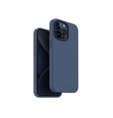 UNIQ Lino Hue MagClick ochranný kryt na iPhone 15 Pro Max, Navy (blue)