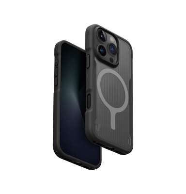 UNIQ Combat Active MagClick charging ochranný kryt na iPhone 16 Pro Charcoal black