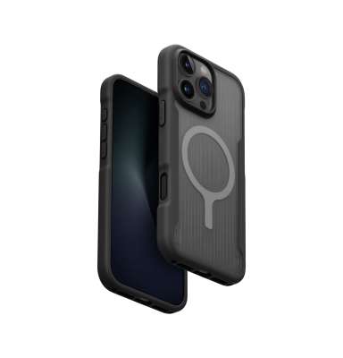 UNIQ Combat Active MagClick charging ochranný kryt na iPhone 16 Pro Max Charcoal black