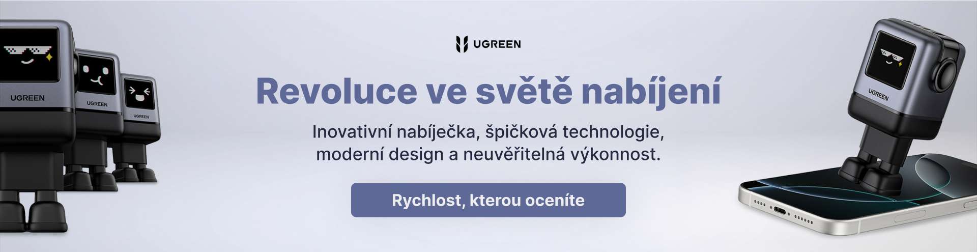 02/2025 UGREEN 45515B Nexode RG 100W GaN Rychlonabíječka EU